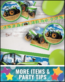 Farm Tractor Party Supplies, Decorations, Balloons and Ideas